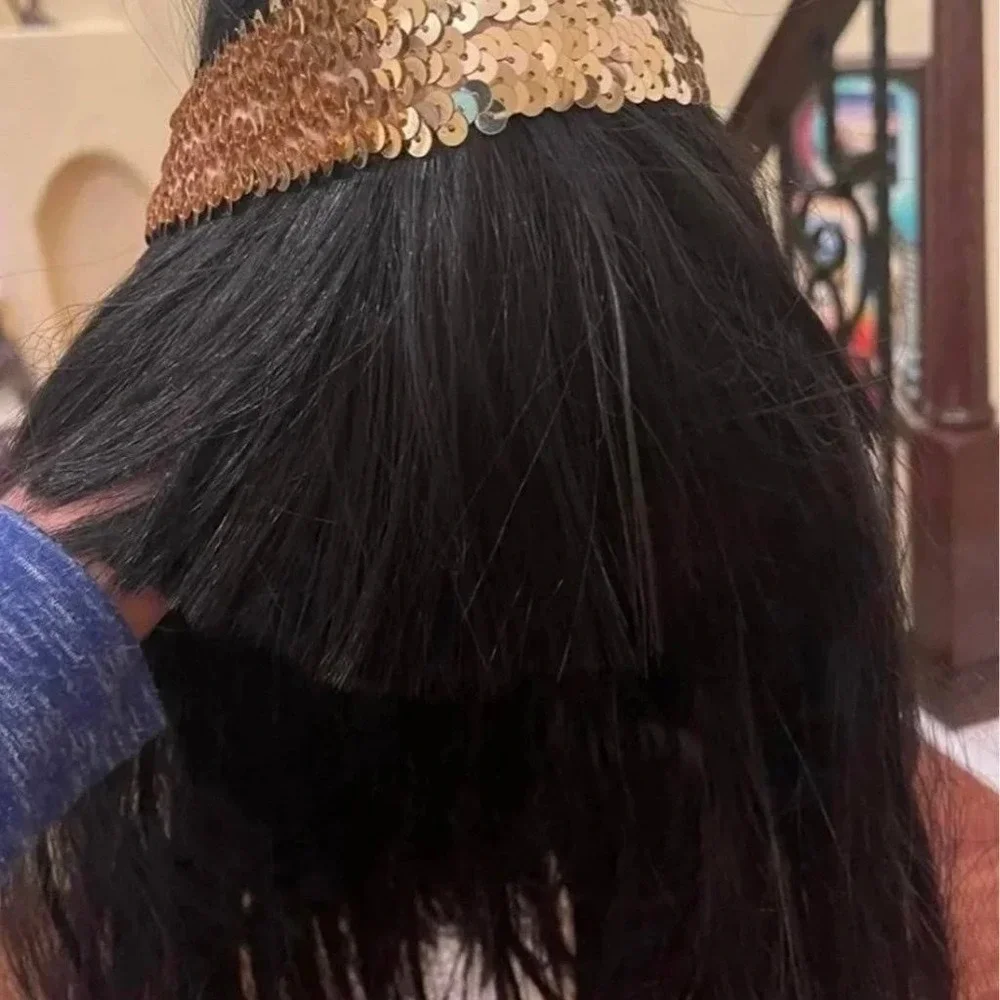 Spirit Cleopatra Roman Black Wig Halloween Costume Cosplay
